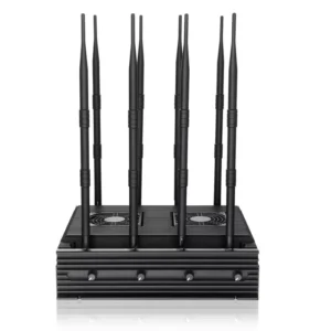 New powerful 8 antennas jammer block 2G, 3G, 4G, WIFI, GPSL1,Lojack,adjustable 68W output power cover range up to 80m